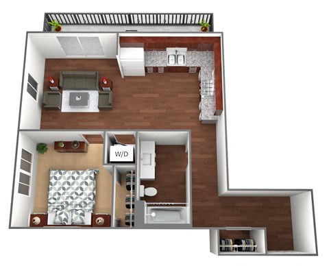 FitzPatrick Floorplan at Liffey on Snelling, St. Paul, Minnesota
